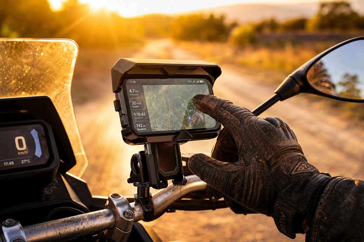 Support Moto Étanche GPS