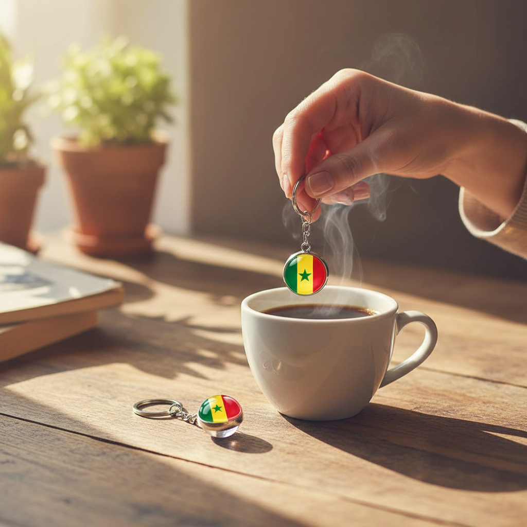 Africa Flag Keychains Algeria Somalia Tunisia Morocco Egypt National Flag Key Chains Double Side Glass Ball Pendant Keyring Gift